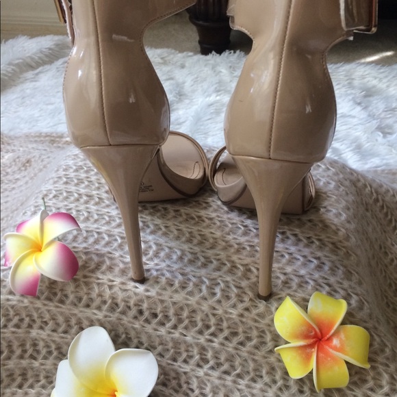 Nude elegant-fashion strap heels - Picture 3 of 8